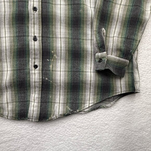 VTG Codet Heavy Flannel Plaid Shirt Cabincore Western Outdoor Grunge Mens 2XLT? - Picture 11 of 12